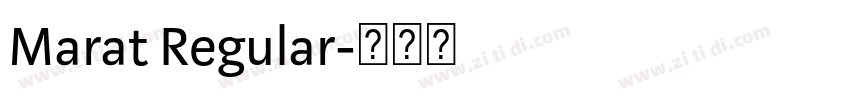 Marat Regular字体转换